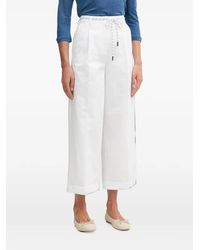 Benetton - Rope-Belt Cropped Trousers - Lyst