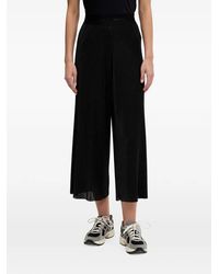 Sportalm - Plissé-Effect Logo-Waistband Trousers - Lyst
