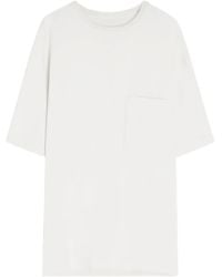 Lemaire - Jersey T-Shirt Met Opgestikte Zak - Lyst