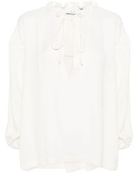 IRO - Gantte tied blouse - Lyst