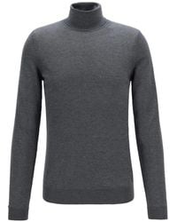BOSS - Pull En Laine À Col Roulé - Lyst