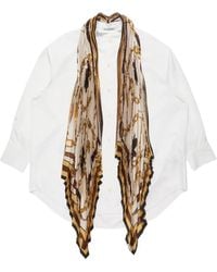 Acne Studios - Scarf Mini Shirt Dress - Lyst