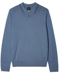 Paul Smith - Merino Wool Knitted Polo Shirt - Lyst