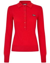 ROTATE BIRGER CHRISTENSEN - Polo En Laine À Manches Longues - Lyst