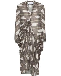 Bazar Deluxe - Abstract-print Midi Dress - Lyst