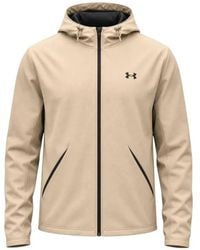 Under Armour - Logo-Print Zip-Up Hooded Jacket - Lyst