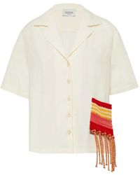 Laneus - Fringed-Pocket Skirt - Lyst