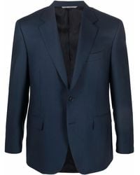Canali - Single-Breasted Wool Blazer - Lyst
