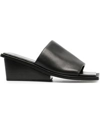 St. Agni - 65mm Wedge Leather Sandals - Lyst