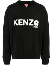 KENZO - Crewneck Sweatshirt With Print - Lyst