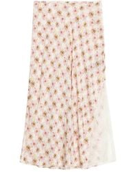 Zadig & Voltaire - Jayla Floral-Print Midi Skirt - Lyst
