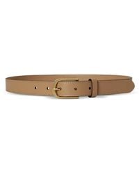 Ralph Lauren - Rounded-Buckle Leather Belt - Lyst