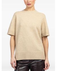 Extreme Cashmere - Geribbelde Trui Met Korte Mouwen - Lyst