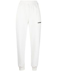 Styland Logo Print Track Trousers - White