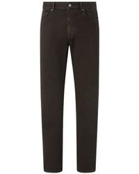 ZEGNA - Dark- Cotton Roccia Pants - Lyst