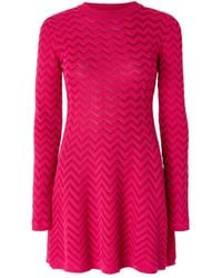 Missoni - Zigzag-Pattern Mini Dress - Lyst