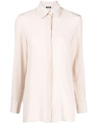 Kiton - Button-up Silk Shirt - Lyst