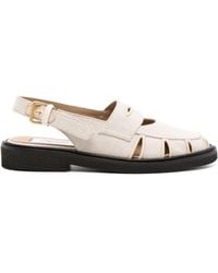 Thom Browne - Cut-out Detailing Cotton Sandals - Lyst