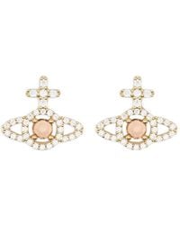 Vivienne Westwood - Olympia Orb-Crystal Earrings - Lyst