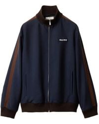 Miu Miu - Kid-Mohair Blouson Jacket - Lyst