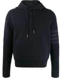 Thom Browne - Kapuzenjacke Mit Streifen - Lyst
