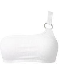 MICHAEL Michael Kors - One-Shoulder Bikini Top - Lyst