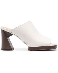 Tod's - 95mm Sculpted-heel Leather Mules - Lyst