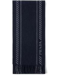 Prada - Fringe-Detail Scarf - Lyst