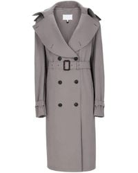 Maison Margiela - Double-Breasted Belted Trench Coat - Lyst