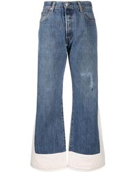 B Sides - Two-tone Wide-leg Jeans - Lyst