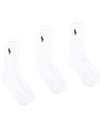 Polo Ralph Lauren - Polo Pony Ribbed-Knit Socks - Lyst