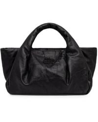 Munthe - Croc-Effect Padded Tote Bag - Lyst