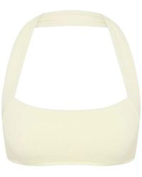 Bondi Born - Cara Halter-Neck Square-Neck Bikini Top - Lyst