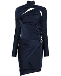 Coperni - Twisted Asymmetric Mini Dress - Lyst
