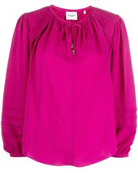 Isabel Marant - Lamaya Tie-Neck Blouse - Lyst