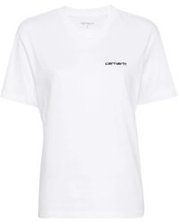 Carhartt - Script Embroidery T-Shirt - Lyst