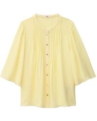Ba&sh - Barna Geplooide Blouse - Lyst