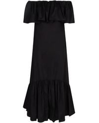 Max Mara - Popeline Katoenen Jurk Met Ceintuur - Lyst
