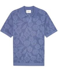 NN07 - Ryan Floral-Jacquard Pointelle-Knit T-Shirt - Lyst