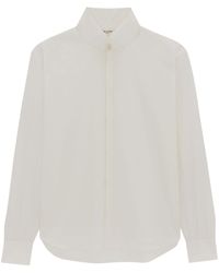 Saint Laurent - Classic-collar Cotton Shirt - Lyst