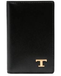 Tod's - Logo-Plaque Leather Wallet - Lyst