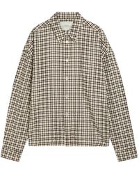 Studio Nicholson - Camisa A Cuadros Con Botones - Lyst