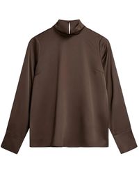 Minimum - Blouse Met Satijnen Afwerking - Lyst