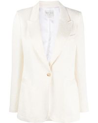 forte_forte - Single-Breasted Button-Fastening Blazer - Lyst