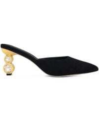Kat Maconie - Mules À Ornements En Cristal Laila - Lyst