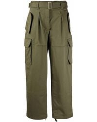 Alberta Ferretti - Wide Leg Cargo Pants - Lyst