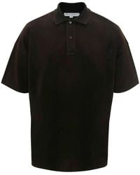 JW Anderson - Poloshirt Mit Ankerstickerei - Lyst