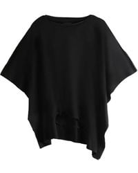Y's Yohji Yamamoto - M-dolman Asymmetric Draped Top - Lyst