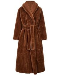 Thelaurent - Belted Faux-Fur Coat - Lyst