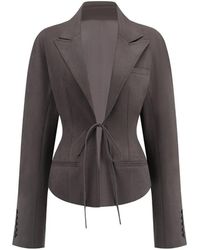 Oude Waag - Structured Tie-Fastening Jacket - Lyst